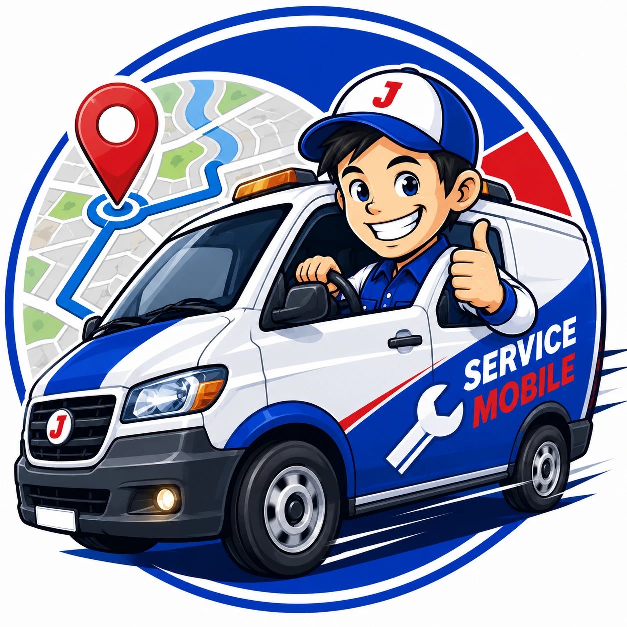 Teknisi Mobil Datang Ke Lokasi