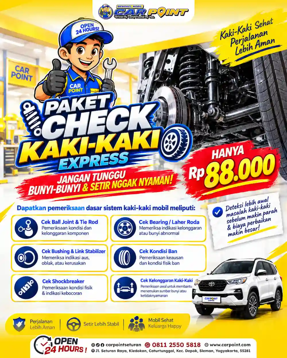 Poster promo Paket Check Kaki-Kaki Express Rp88.000