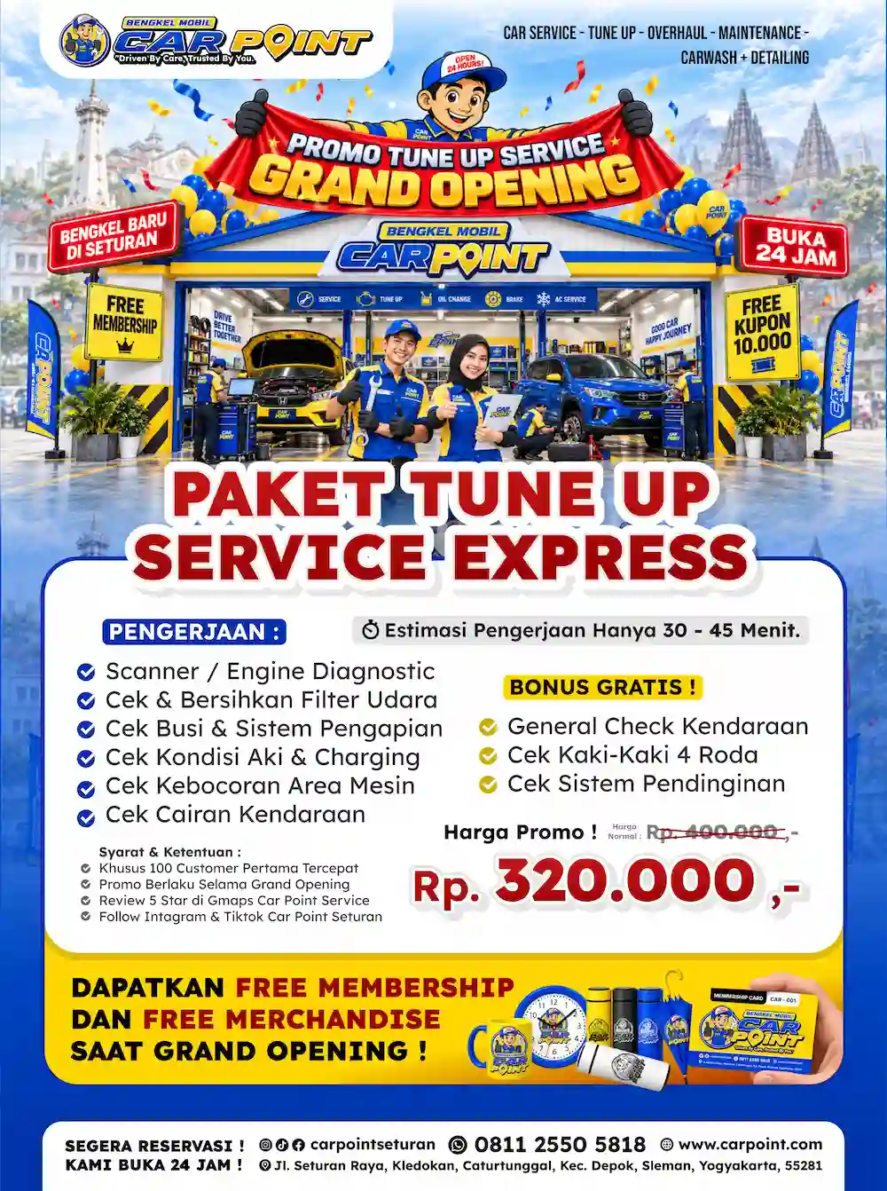 Poster promo Paket Tune Up Service Express